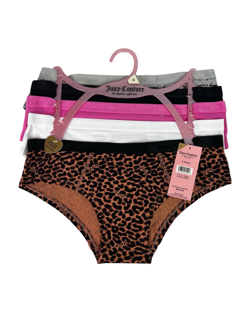 Juicy Couture Women’s Panties Sz Small Pkg/5 Bikinis Multi Colors Tag Free